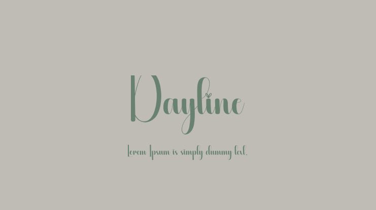 Dayline Font