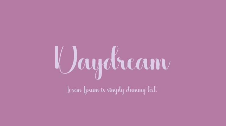 Daydream Font