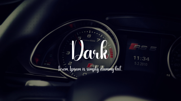 Dark Font