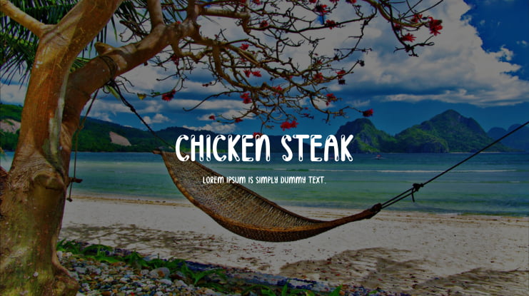 Chicken Steak Font