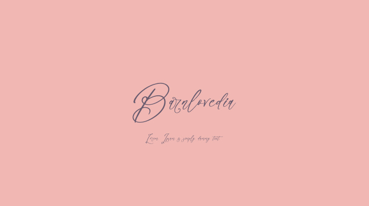 Barnlovedia Font