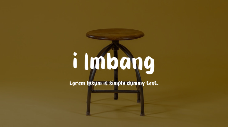 i Imbang Font