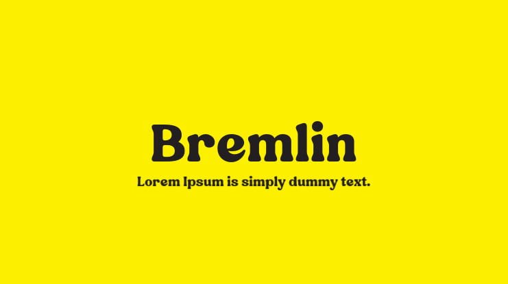 Bremlin Font