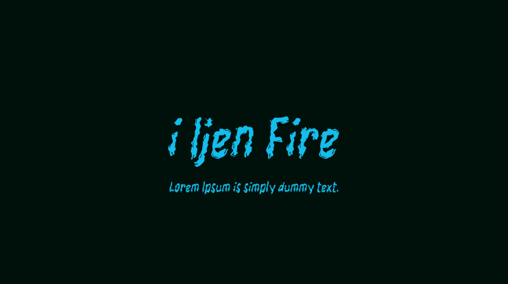i Ijen Fire Font