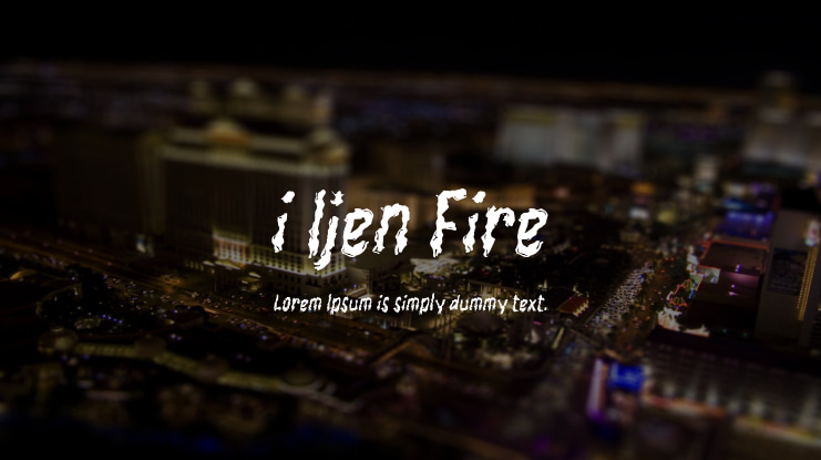 i Ijen Fire Font