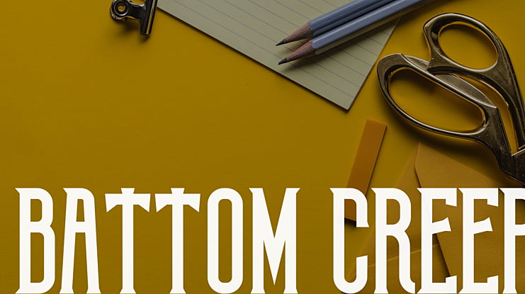 Battom Creep Font