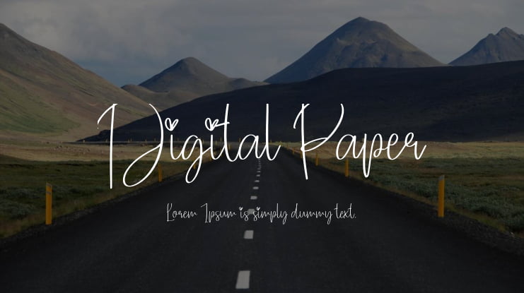 Digital Paper Font