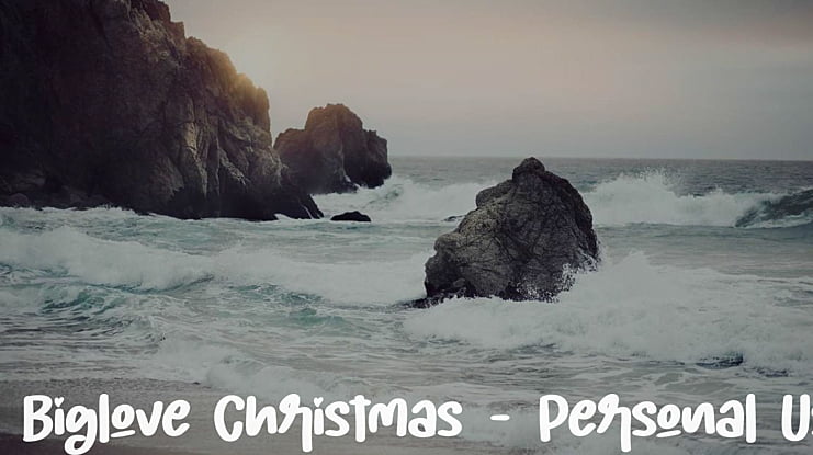 Biglove Christmas - Personal Us Font
