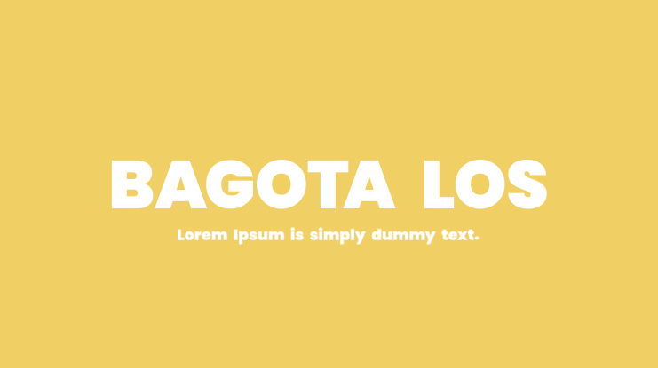 BAGOTA LOS Font