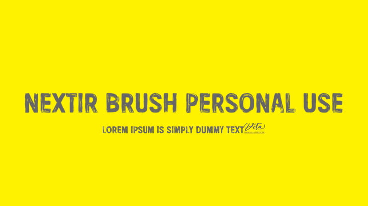 Nextir Brush Personal Use Font