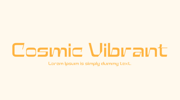 Cosmic Vibrant Font