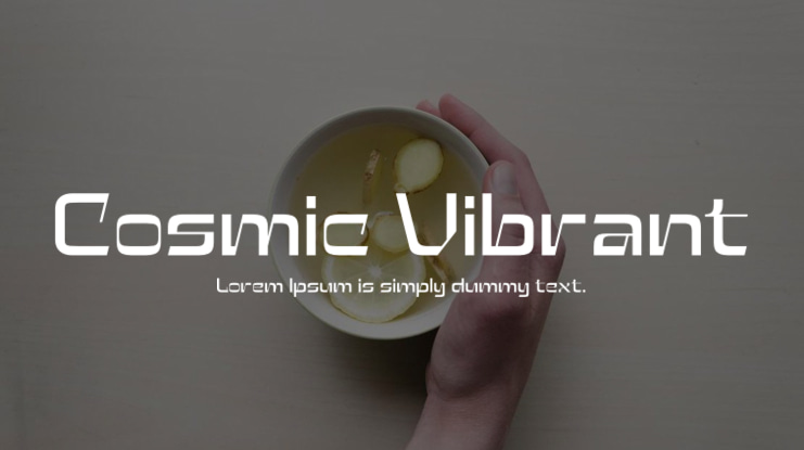 Cosmic Vibrant Font