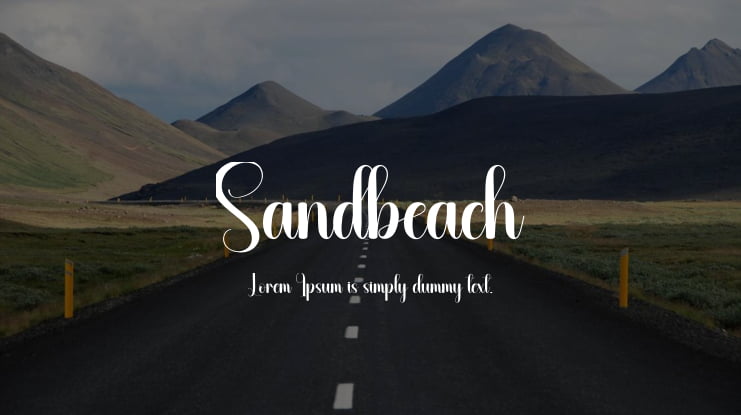 Sandbeach Font