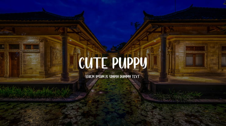 Cute Puppy Font