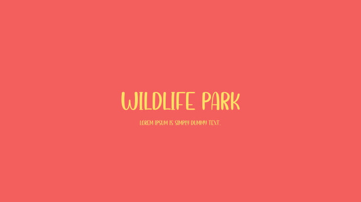 Wildlife Park Font