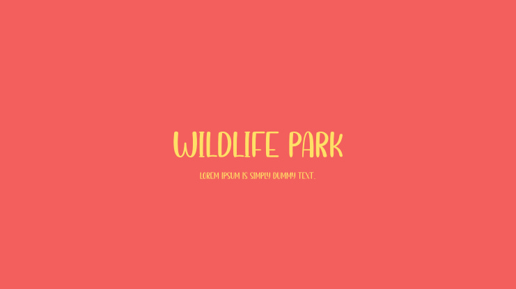 Wildlife Park Font