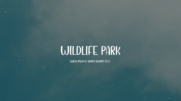 Wildlife Park Font