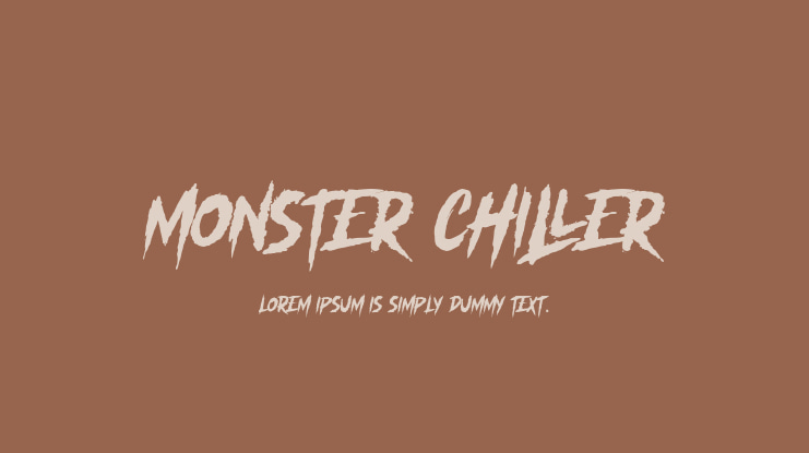Monster Chiller Font