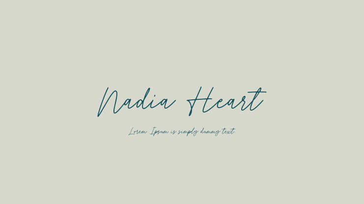 Nadia Heart Font