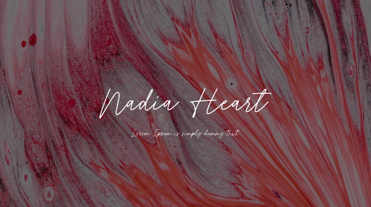 Nadia Heart Font