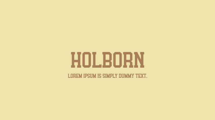 Holborn Font