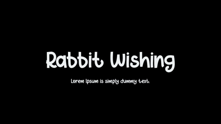 Rabbit Wishing Font