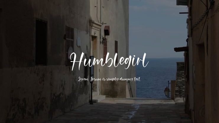 Humblegirl Font