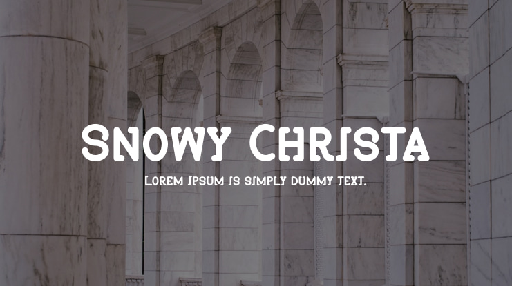 Snowy Christa Font