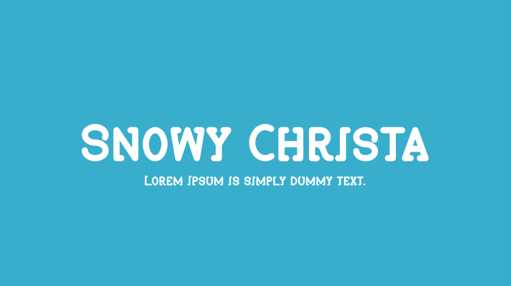 Snowy Christa Font