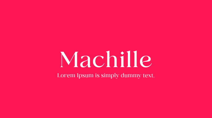 Machille Font
