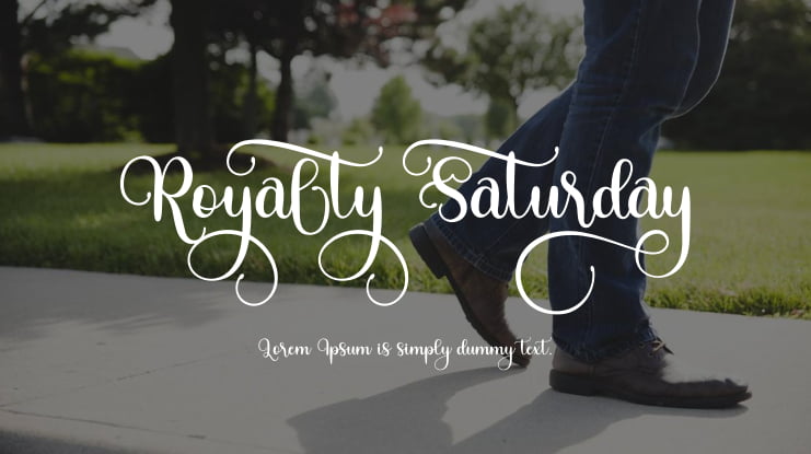 Royalty Saturday Font