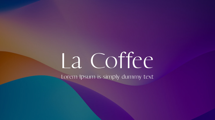 La Coffee Font