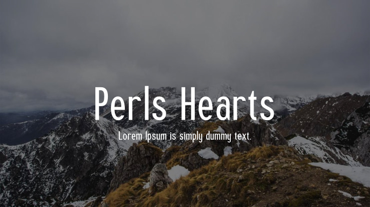 Perls Hearts Font