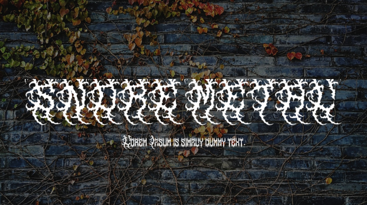 SNORE METAL Font