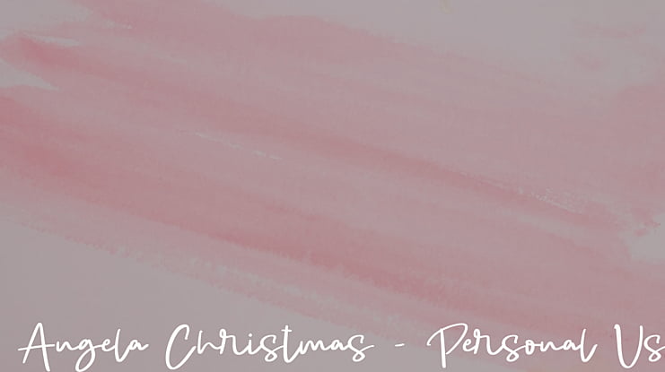 Angela Christmas - Personal Use Font