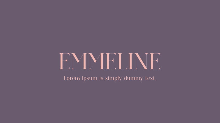 EMMELINE Font