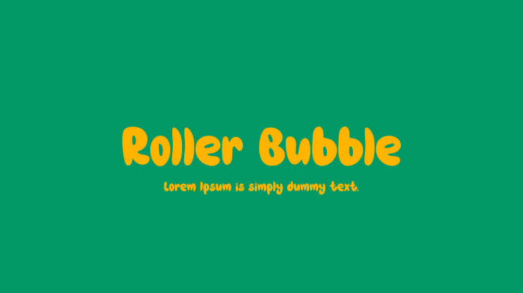 Roller Bubble Font