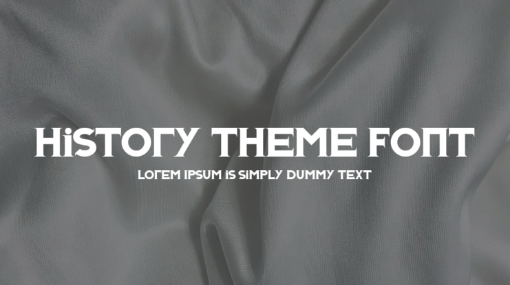 History Theme Font