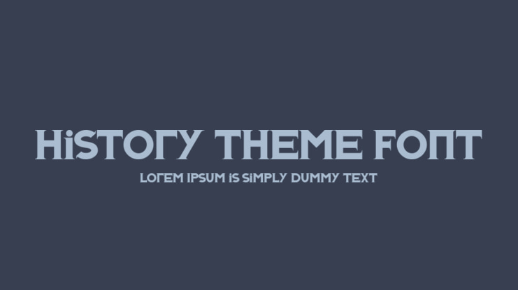 History Theme Font