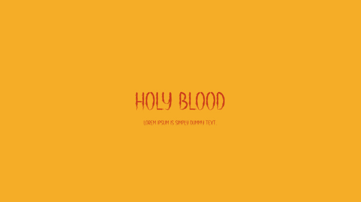 Holy Blood Font