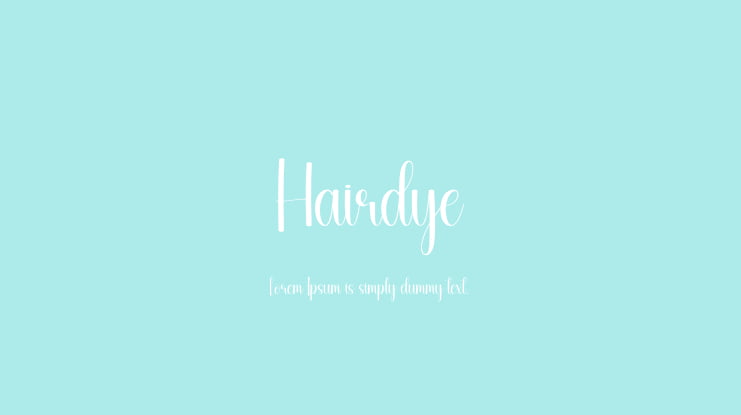 Hairdye Font