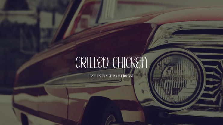 Grilled Chicken Font