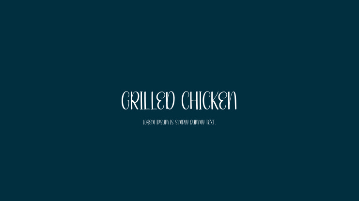 Grilled Chicken Font