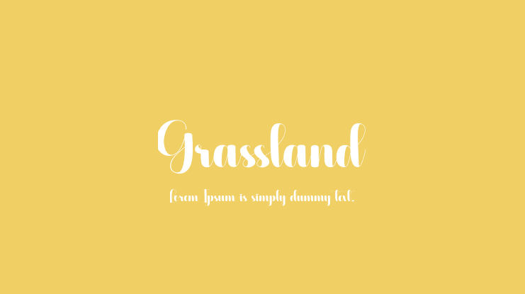 Grassland Font