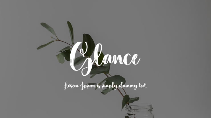 Glance Font