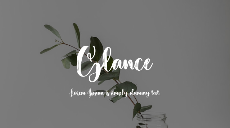 Glance Font