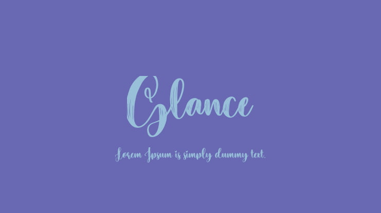 Glance Font