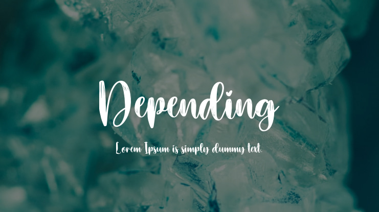 Depending Font