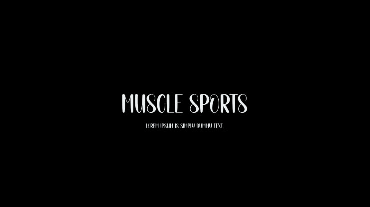 Muscle Sports Font