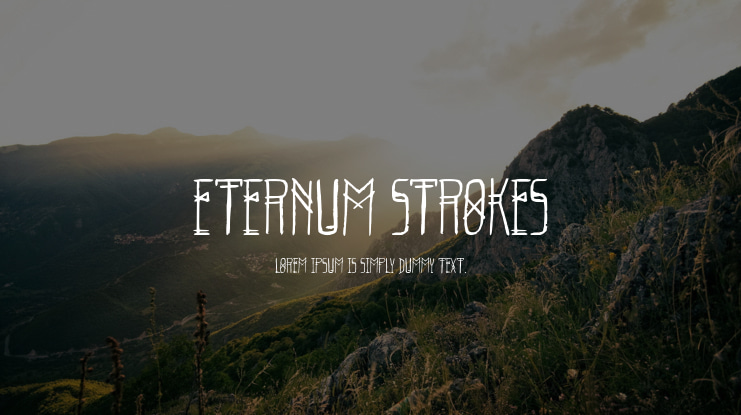 Eternum Strokes Font